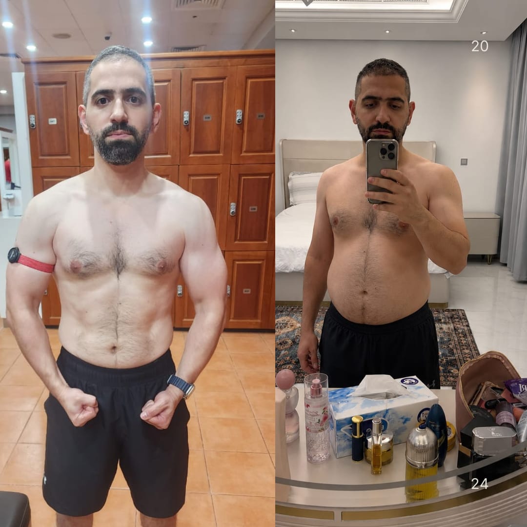 Maher Salman before and after six pack transformation