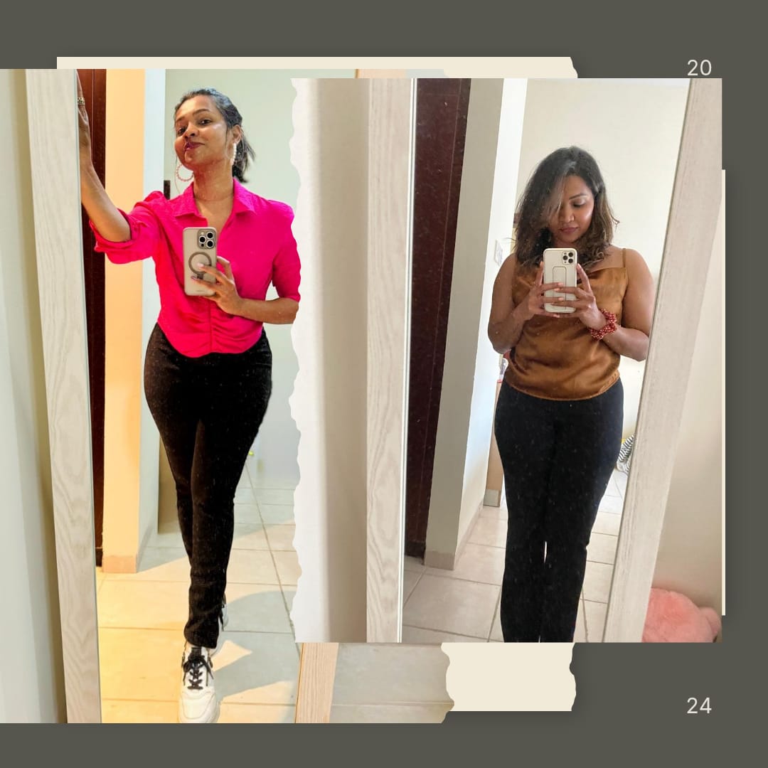 Nikhleshi Wanithunga before and after weight loss transformation